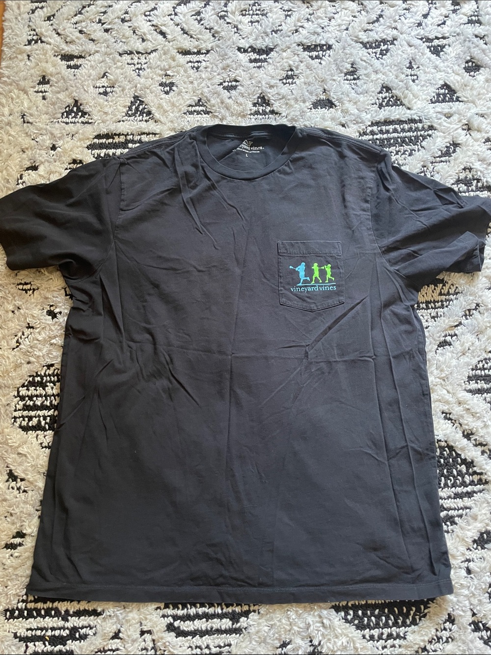 Vineyard Vines Black Short-Sleeve Lacrosse shirt